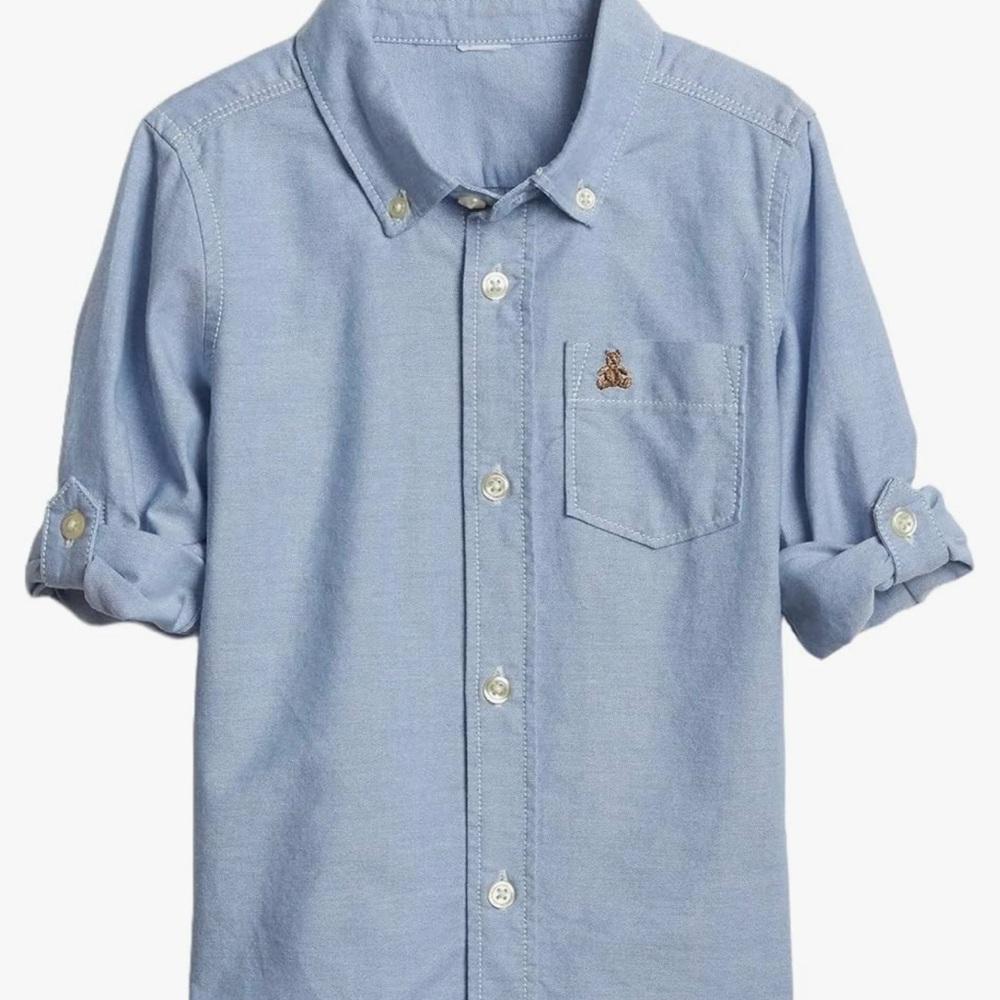 GAP little Boys' Oxford Convertible Button-Down Shirt 5Y